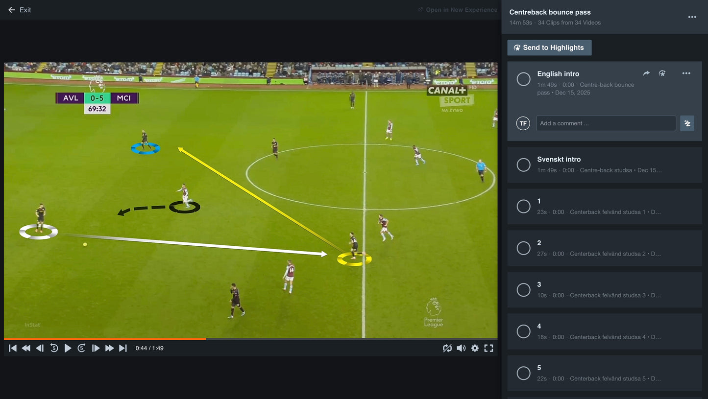 Invitation to our Hudl account
